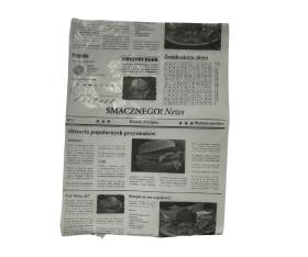 Obrazek dla: Papier PE biały powlekany do burgerów z nadrukiem "GAZETA" 30x40cm 1000szt.