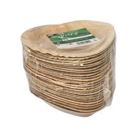 Obrazek 2 dla: Talerze z liści palmowych Papstar Pure SERCE 15,5 cm 25 szt. 
