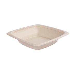 Obrazek dla: MISKA KWADRATOWA na sałatkę zupę Pulpa trzciny cukrowej 18x18cm 470ml 50szt