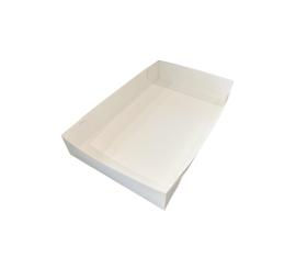 Obrazek 2 dla: PUDEŁKO CUKIERNICZE BIAŁE Z TEKTURY LITEJ 185x140x80mm 100szt.