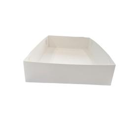 Obrazek 2 dla: PUDEŁKO CUKIERNICZE BIAŁE Z TEKTURY LITEJ  320x180x80mm 100szt