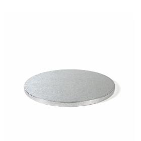 Obrazek dla: Podkład Angielski pod tort srebrny okrągły 36 cm x 1,2 cm