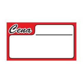 Obrazek dla: Cenówki kartonowe CZERWONE DUŻE 8,4 x4,5cm 100szt.
