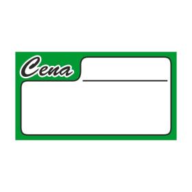 Obrazek dla: Cenówki kartonowe ZIELONE DUŻE 8,4 x4,5cm 100szt.