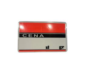 Obrazek dla: Ceny Laminowane FLUO CZERWONE 60x95mm 50szt.