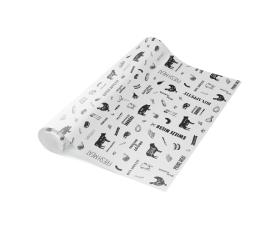 Obrazek dla: Papier biały PE z nadrukiem rodzajów mięsa szerokość 35cm Rolka 10 kg!