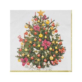 Obrazek dla: Serwetka świąteczna na Boże Narodzenie CHOINKA 33x33cm 3W 20szt.